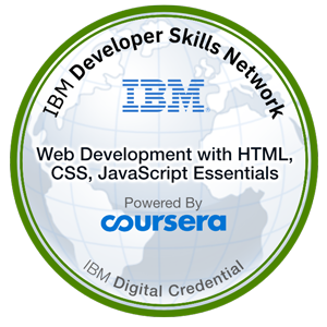 Web Development with HTML, CSS,
JavaScript Essentials